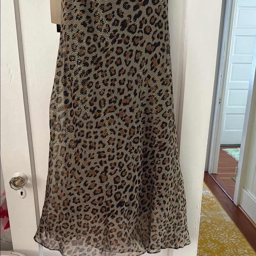 Leopard Print One-Shoulder Dress - Picture 7 of 7